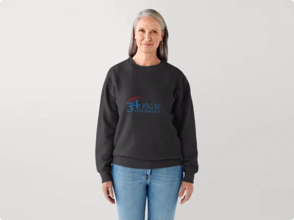 Melns pieaugušo džemperis