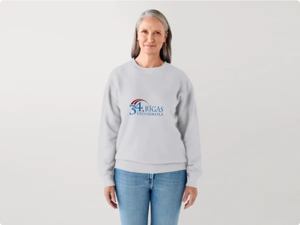 Sudraba pieaugušo džemperis