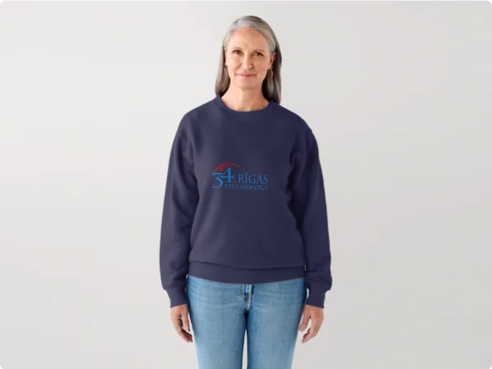 Tumši zils pieaugušo džemperis